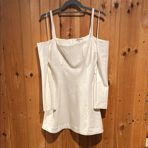 REFORMATION Donatella off the shoulder mini dress